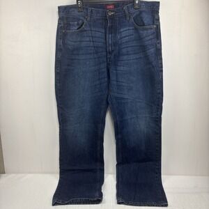 Sean Jean Relaxed Hamilton Men's Jeans Size 36x34 Dark Wash Straight Leg Cotton